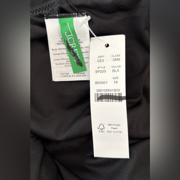 J.Crew Long-torso ruched ruffle one-piece swimsuit - Picture 5 of 6